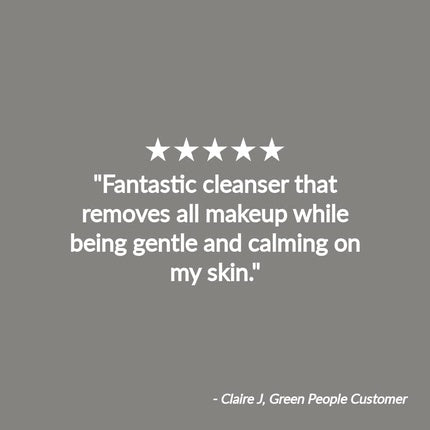 Green People Scent Free Cleanser 150ml Natural Organic Sensitive Facial Make-Up Remover Soothing for Skin Paraben Unscented Ethanol Cruelty Vegan