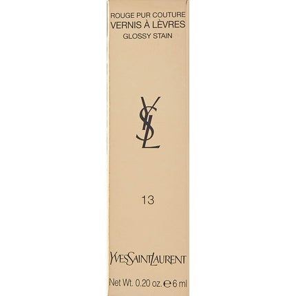 Yves Saint Laurent Rouge Pur Couture Glossy Lip Stain 13 Rose Tempura 0.2 Fl Oz