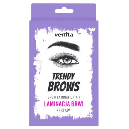 Venita Eyebrow Lamination Set With Brush 3pcs + Glue + Dye + Fixative