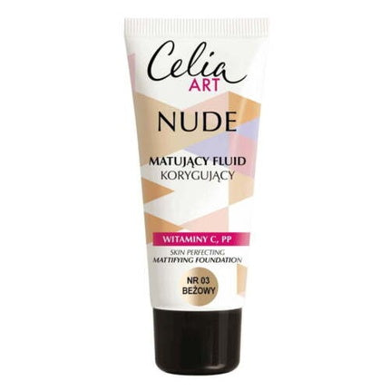 Celia Art Nude Foundation Mattifying Corrective Fluid 03 Beige 30ml