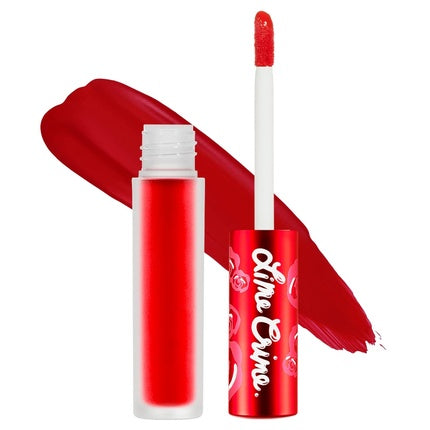 Lime Crime Velvetines Liquid Matte Lipstick Red Velvet True Red - Bold Long Lasting Shades and Lip Lining Stellar Color and High Comfort for All-Day Wear Talc-Free and Paraben-Free