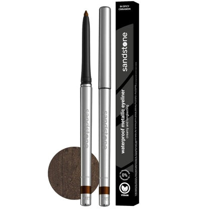 Sandstone Scandinavia Hypoallergenic Waterproof Eyeliner Spicy Cinnamon Vegan and Cruelty Free Eye Pencil Colored Eyeliners for Sensitive Eyes