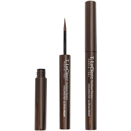 T. LeClerc EyeLiner Brush Shade 02 Brun Moiré Vegan - Tested Under Dermatological and Ophthalmological Control