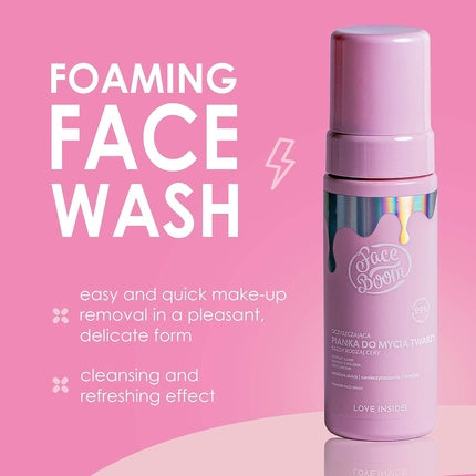 Body Boom Faceboom Foaming Face Wash Easy And Quick Make-Up Removal In A Pleasant Delicate Form Cleansing And Refreshing Effect 150ml