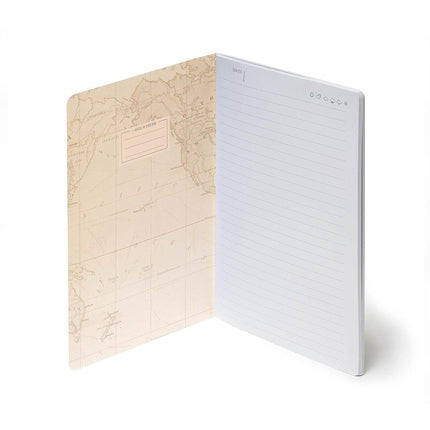 Legami Lined Medium A5 Notebook 14.2 x 21 cm Travel FSC Certified Paper 100gsm White