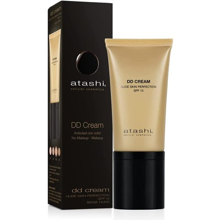 Atashi Anti-Ageing DD Cream Treatment without Makeup Color Retinol Airless Nude Beige Shadow SPF15 50ml