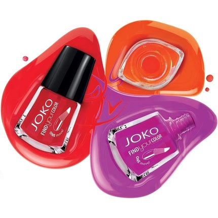 Joko Find Your Color Nail Polish With Vinyl 118 Frozen Raspberries 10ml