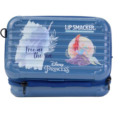 Lip Smacker Ariel Travel-Ready Beauty Case All-in-One Makeup Gift Set with Shimmer Creamy Palettes Lipsticks and Nail Polishes for Kids Princess Look On-The-Go Accessories Included
