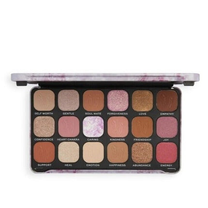 Revolution Forever Flawless Rose Quartz Eyeshadow Palette 18 x 1.1g Shades