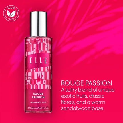 Elle Rouge Passion Fragrance Spray 250ml