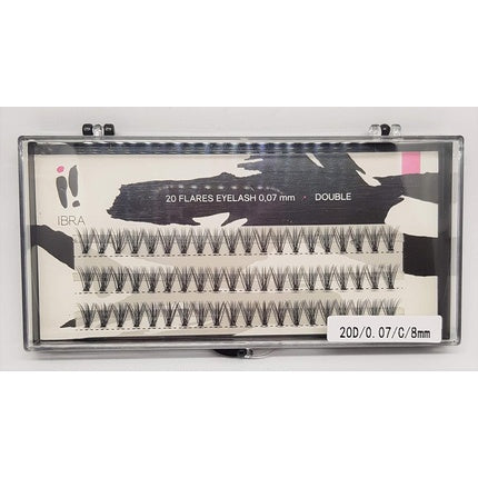 Ibra Artificial Eyelash Clusters 20 D-8mm
