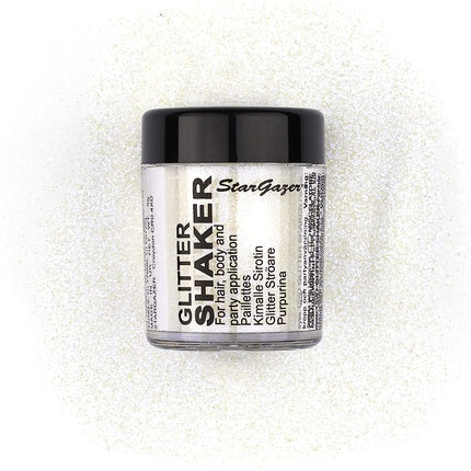 Stargazer White Glitter Shaker for Eyes, Lips, Face, Body, Hair and Nails