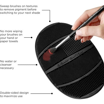 Sigma Switch Silicone Makeup Brush Cleaner for Switching Shades and Pigments with Cleaning Mat - Full Size