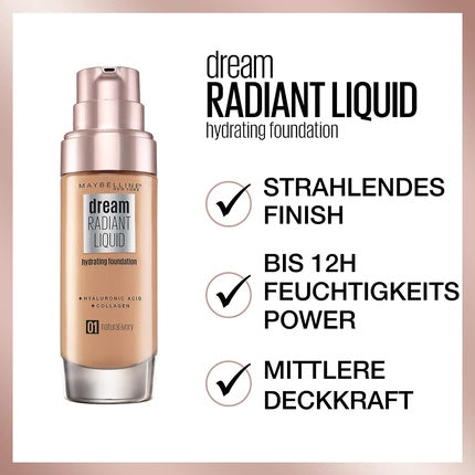 Maybelline Dream Satin Liquid Foundation 041 Warm Beige 30ml