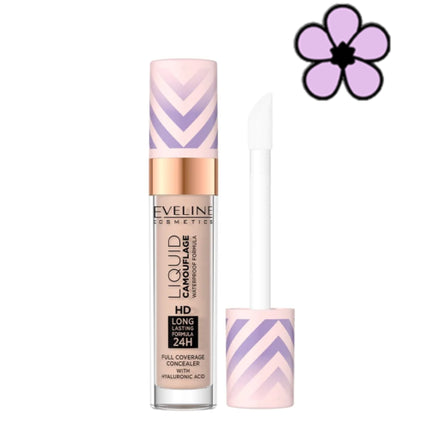 Eveline Liquid Camouflage Hd Waterproof Concealer With Hyaluronic Acid 05 Light Sand 7.5ml