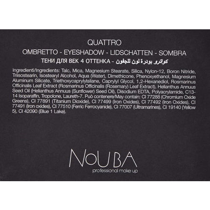 Nouba Eyeshadow Palette N°640 Green 2,4 G, Price/100 Gr: 957,91 Eur