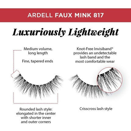ARDELL Faux Mink Eyelashes 817 - Pack of 4