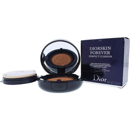 DIOR New Diorskin Forever Perfect Cushion Perfect Fresh Makeup 16hr Luminous Matte Finish Pore-Refining Effect 040 Honey Beige