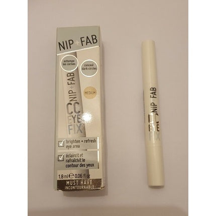 Nip + Fab CC Eye Fix Medium Concealer for Brightening Dark Circles - Brand New in Box