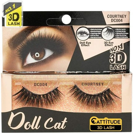 Ebin New York Doll Cat 3D Eye Lashes Courtney DC004