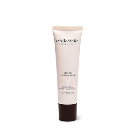 Estelle & Thild Organic Beauty Liquid Illuminator Dark 100% Natural Certified Organic Vegan Formula Cruelty Free Non-Comedogenic Sweden 30ml