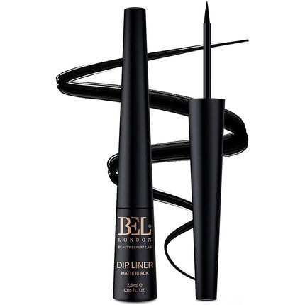 Bel London DipLiner Deep Black Eyeliner with Premium Matte Finish and 75% Natural Ingredients - High Performance Smudge and Transfer-Proof Film - 10 Hour Smudge-Free Liquid Eyeliner!
