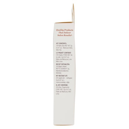 Kiss Salon Naturals Double Take Artificial Nails with Glue 28 Nails White - 32g
