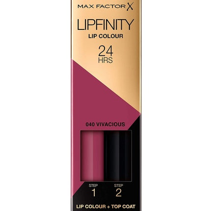 Max Factor Lipfinity Lip Colour Vivacious 40 Long-Lasting Lipstick