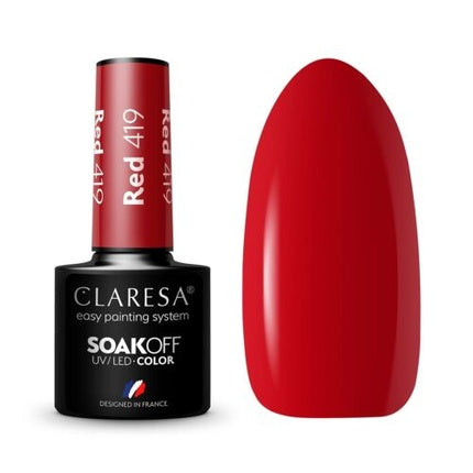 Claresa 419 RED UV Nail Polish 5ml