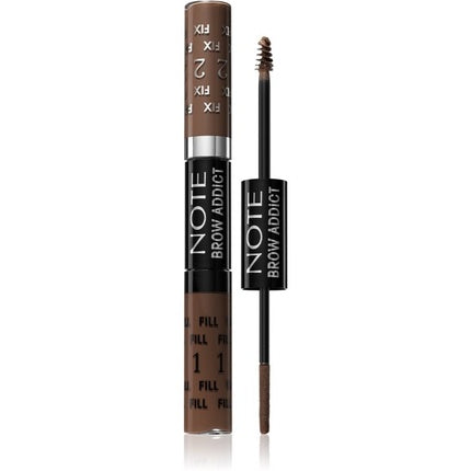 Note Cosmetique Brow Addict Tint and Shaping Gel - Light Brown, 2x5 ml