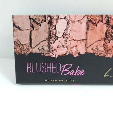 L.A. Girl Blush Eyeshadow Quad Palette with Large Mirror Blushed Babe Coral Nude