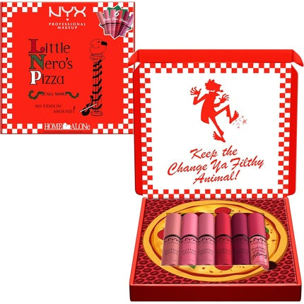 Nyx Professional Makeup Home Alone Butter Gloss Pizza Vault Pink and Red