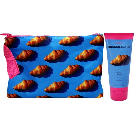 Breakfast Lovers Set Croissant by Pupa Milano for Women 6.76oz Body Lotion Purse