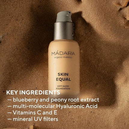 MÁDARA Skin Equal Liquid Foundation for Face Makeup 30ml