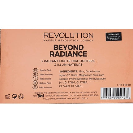 Makeup Revolution Beyond Radiance Highlighter Palette 15g