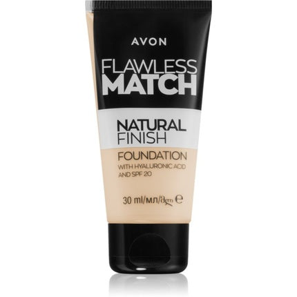 Avon Flawless Match Natural Finish Moisturizing Foundation - SPF 20, Color: 130N Alabaster, Size: 30 ml