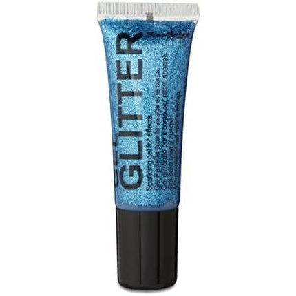 Glitter Blue Gel for Face and Body with Fine Nib Applicator