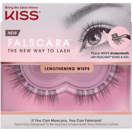 KISS Falscara DIY Eyelash Extension Lengthening Wisps Featherlight Synthetic Reusable Artificial Eyelashes 24 Mini Lash Clusters