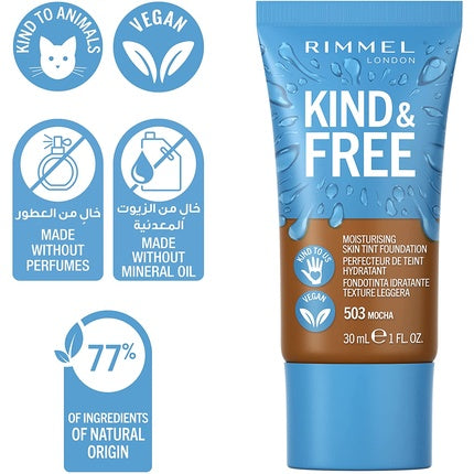 Rimmel London Kind & Free Skin Tint Foundation 503 Mocha 30ml