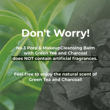 Numbuzin No.3 Pore & Makeup Cleansing Balm with Green Tea and Charcoal