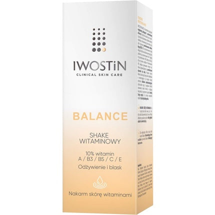Iwostin Balance Shake Vitamin Complex (A, E, B3, B5, C) Face Serum Nutrition & Glow 30ml