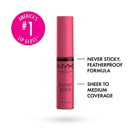 NYX Professional Makeup Butter Non-Sticky Lip Gloss No.32 Strawberry Cheesecake