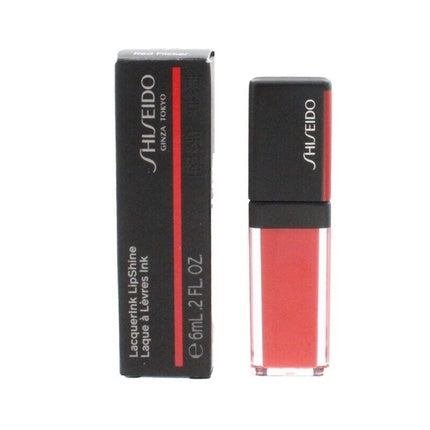 Shiseido LacquerInk Lipstick 305 Red Shimmering Glossy Moisturizing Lipstick