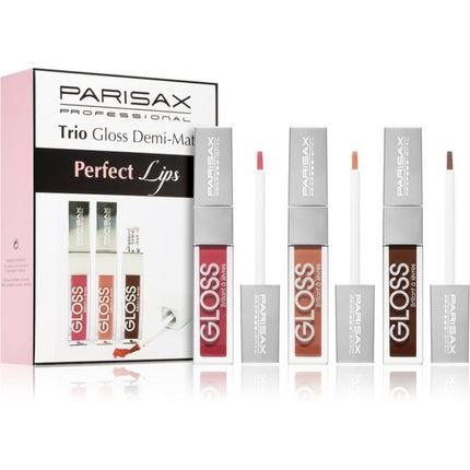 Parisax Perfect Lips Trio set of lip glosses - Demi-Matte