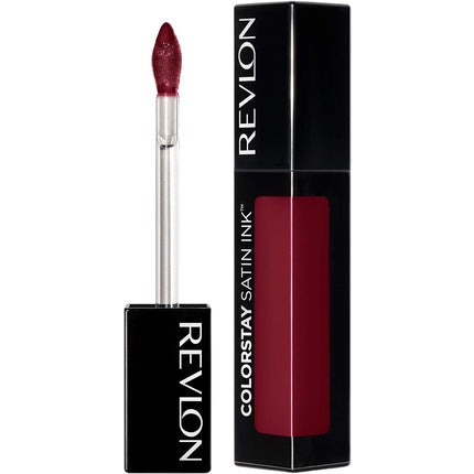 Revlon Colorstay Satin Ink Long Lasting Lipstick with Moisturizing Formula Blackcurrant Seed Oil and Vitamin E Color 021 Partner in Wine