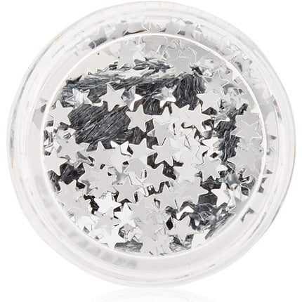 Cosmetic Glitter Stars for Face - Silver
