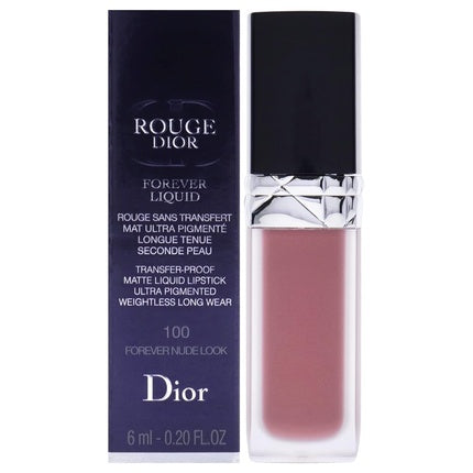 Dior Rouge Forever Matte Liquid Lipstick #100 Forever 0.2oz