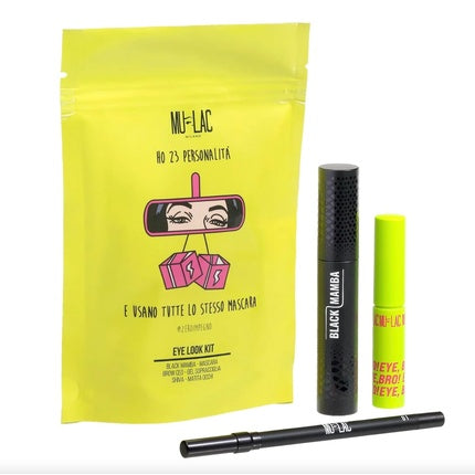 Mulac Cosmetics Eye Look Kit 23 Personalities Brow CEO + Black Mamba + Shiva Eyeliner Limited Edition