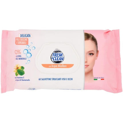 Fresh Clean Makeup Wipes 60 Pieces
