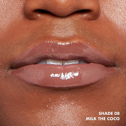 NYX Professional Makeup This Is Milky Gloss Vegan Lip Gloss 12 Hour Hydration - Milk The Coco Chocolate Brown